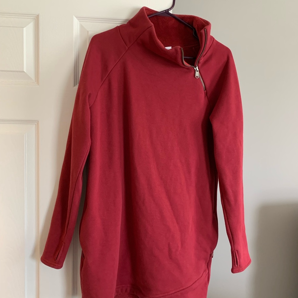 Athleta cozy karma asym dress size medium